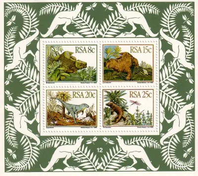South Africa 1982 Karoo Fossils/Prehistoric Animals (ss/4v)-MNH(**) South Africa 1982 Karoo Fossils/Prehistoric Animals (ss/4v)-MNH(**)