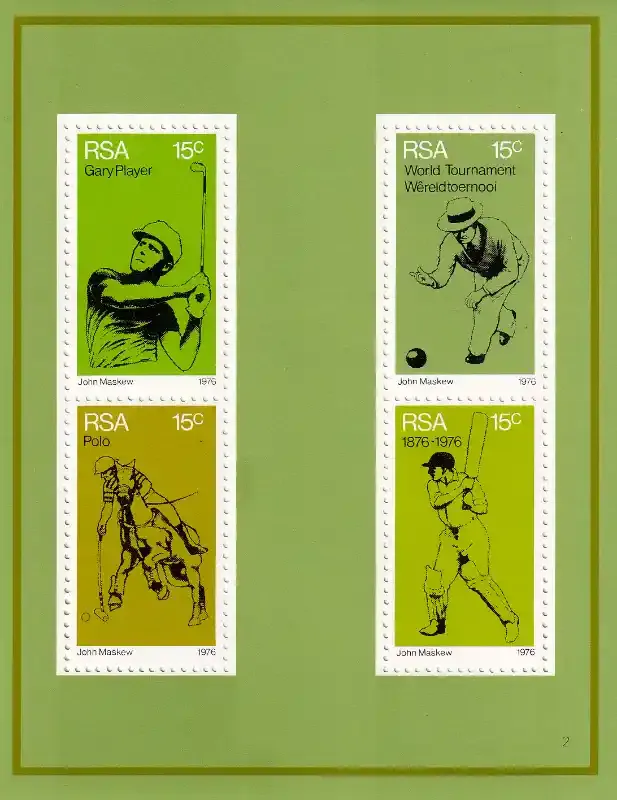 South Africa 1976 Sporting Events (4v)-MNH(**)