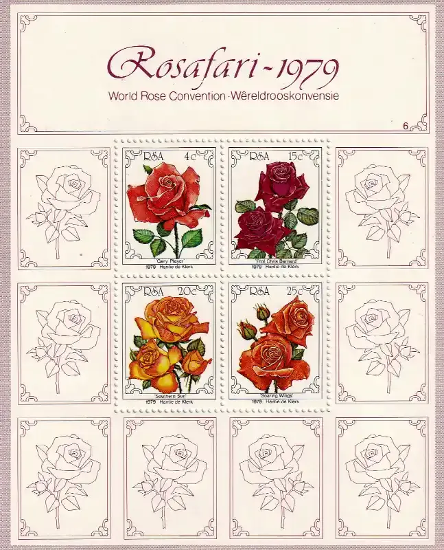 South Africa 1979 Rose Convention (ss/4v)-MNH(**)