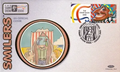 Great Britain 2000 The London Stamp Show "Smilers" FDC Great Britain 2000 The London Stamp Show "Smilers" FDC