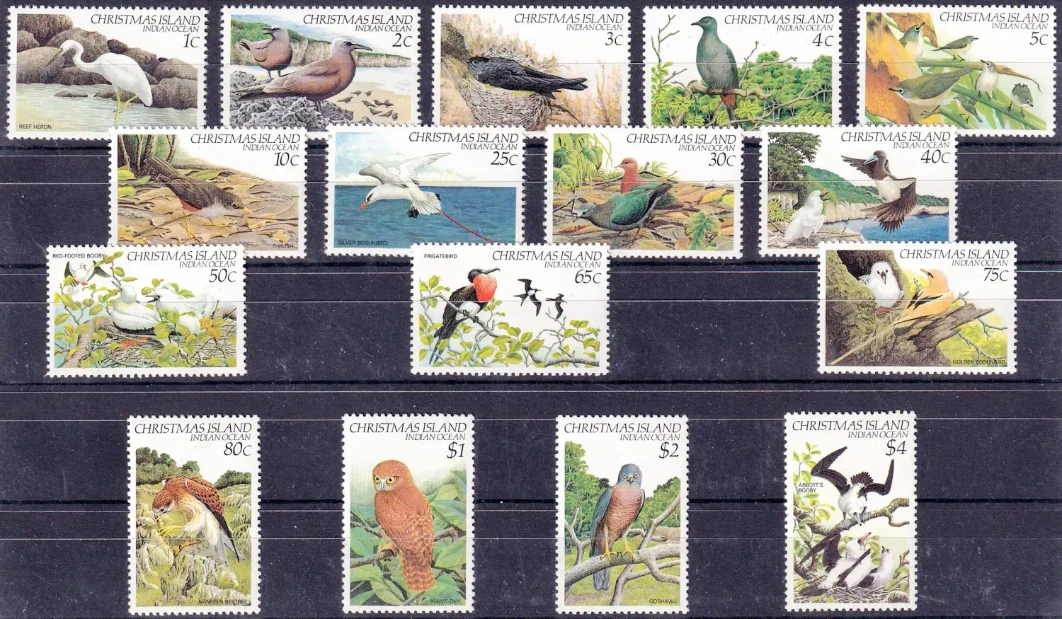 Christmas Islands 1982 Birds. MNH(**) Christmas Islands 1982 Birds. MNH(**)