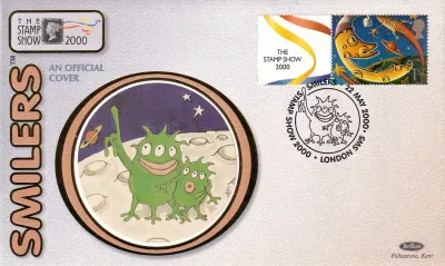 Great Britain 2000 The London Stamp Show "Smilers" FDC Great Britain 2000 The London Stamp Show "Smilers" FDC