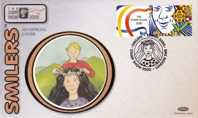 Great Britain 2000 The London Stamp Show "Smilers" FDC Great Britain 2000 The London Stamp Show "Smilers" FDC