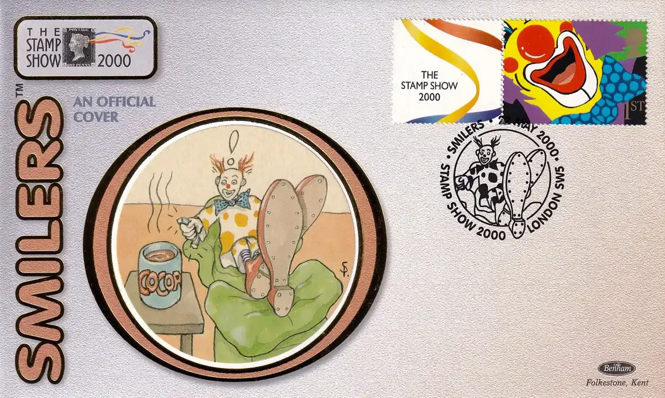 Great Britain 2000 The London Stamp Show "Smilers" FDC Great Britain 2000 The London Stamp Show "Smilers" FDC