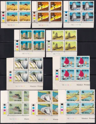 Rhodesia 1970 Decimal Definitive in C/Blocks. MNH(**) Rhodesia 1970 Decimal Definitive in C/Blocks. MNH(**)