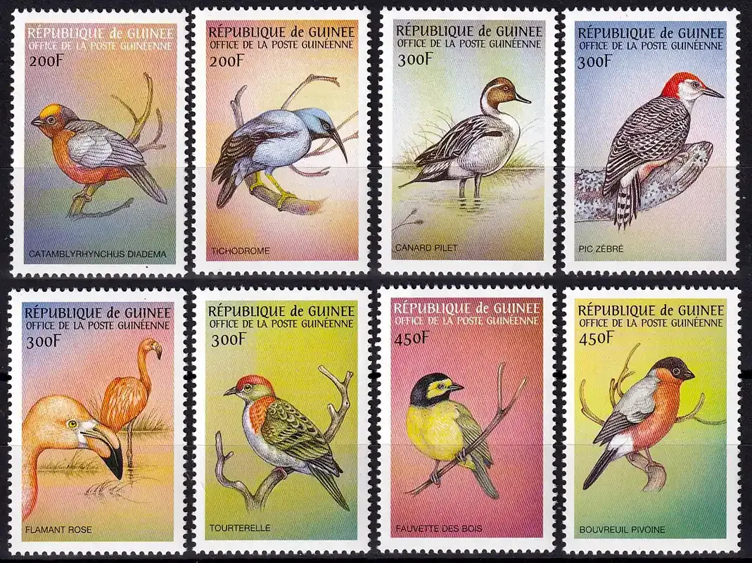 Guinea 1999 Birds of the World. MNH (**) Guinea 1999 Birds of the World. MNH (**)