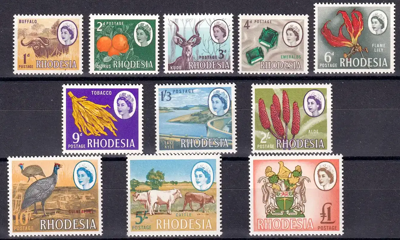Rhodesia 1968 Local Motives - Lithopraphed - MNH (**) Rhodesia 1968 Local Motives - Lithopraphed - MNH (**)