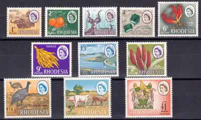 Rhodesia 1968 Local Motives - Lithopraphed - MNH (**) Rhodesia 1968 Local Motives - Lithopraphed - MNH (**)