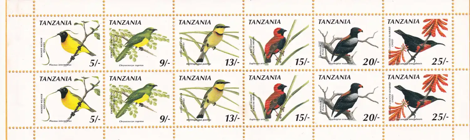 Tanzania 1990 - Birds (Booklet). MNH Tanzania 1990 - Birds (Booklet). MNH