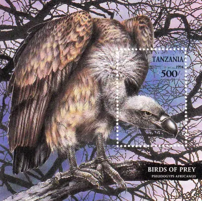 Tanzania 1994 Birds of Prey (ss) - Birds. MNH Tanzania 1994 Birds of Prey (ss) - Birds. MNH