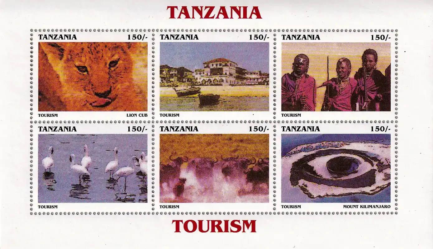 Tanzania 1999 Tourism (ss/6v). MNH Tanzania 1999 Tourism (ss/6v). MNH