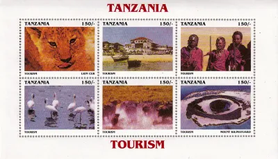 Tanzania 1999 Tourism (ss/6v). MNH Tanzania 1999 Tourism (ss/6v). MNH