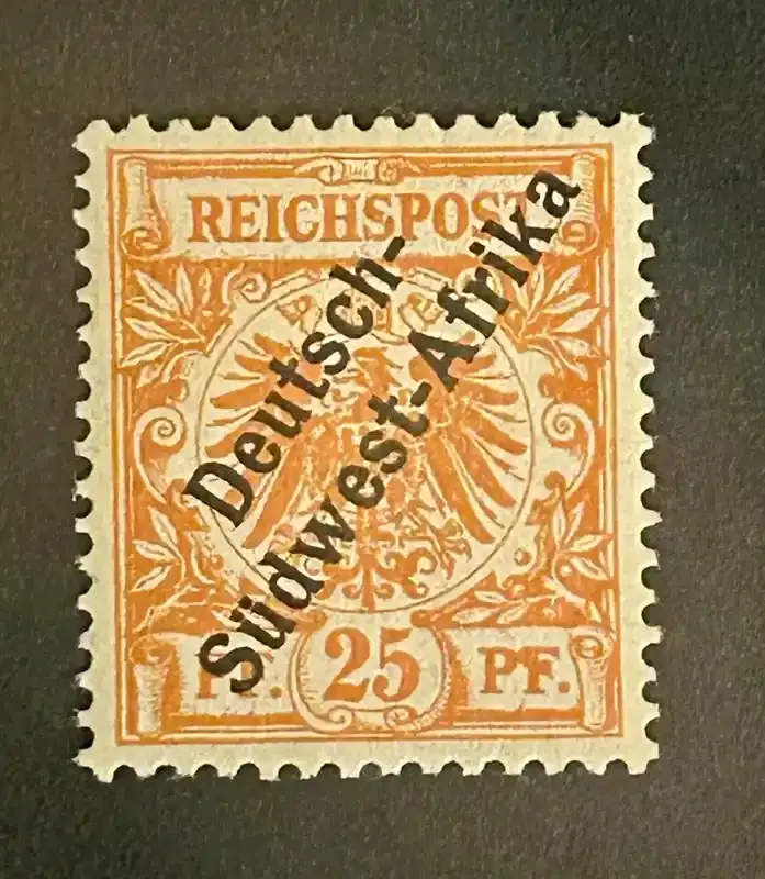 German South West Africa, 1897. Overprinted "Deutsch-Südwest-Afrika" 25pf. Superb Unmounted Mint (**). German South West Africa, 1897. Overprinted "Deutsch-Südwest-Afrika" 25pf. Superb Unmounted Mint (**).