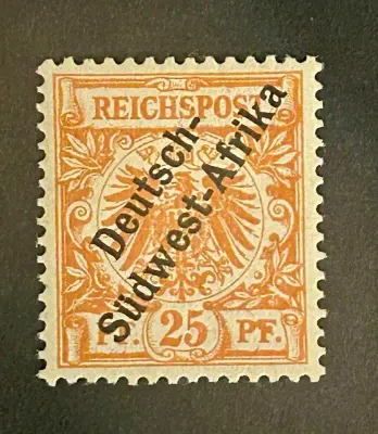 German South West Africa, 1897. Overprinted "Deutsch-Südwest-Afrika" 25pf. Superb Unmounted Mint (**). German South West Africa, 1897. Overprinted "Deutsch-Südwest-Afrika" 25pf. Superb Unmounted Mint (**).