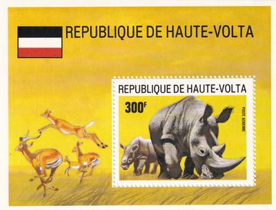 Upper Volta 1973 Airmail - African Wildlife. MNH