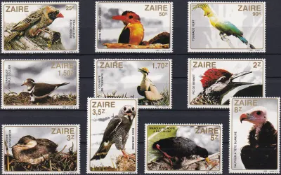 Zaire 1982 Birds. MNH(**) Zaire 1982 Birds. MNH(**)