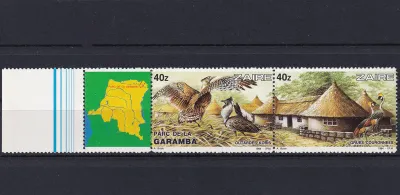 Zaire 1984 Garamba National Park, Birds. MNH(**) Zaire 1984 Garamba National Park, Birds. MNH(**)