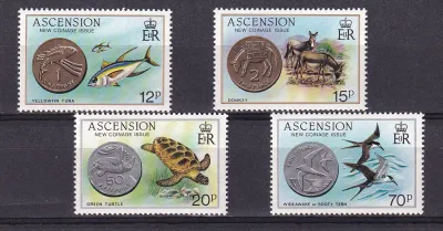 Ascension 1984 New Coinage. MNH(**)