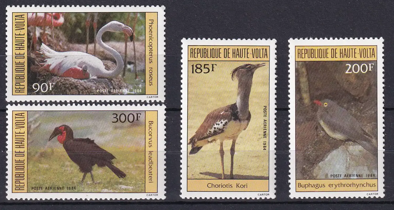 Upper Volta 1984 Airmail - Birds. MNH(**) Upper Volta 1984 Airmail - Birds. MNH(**)