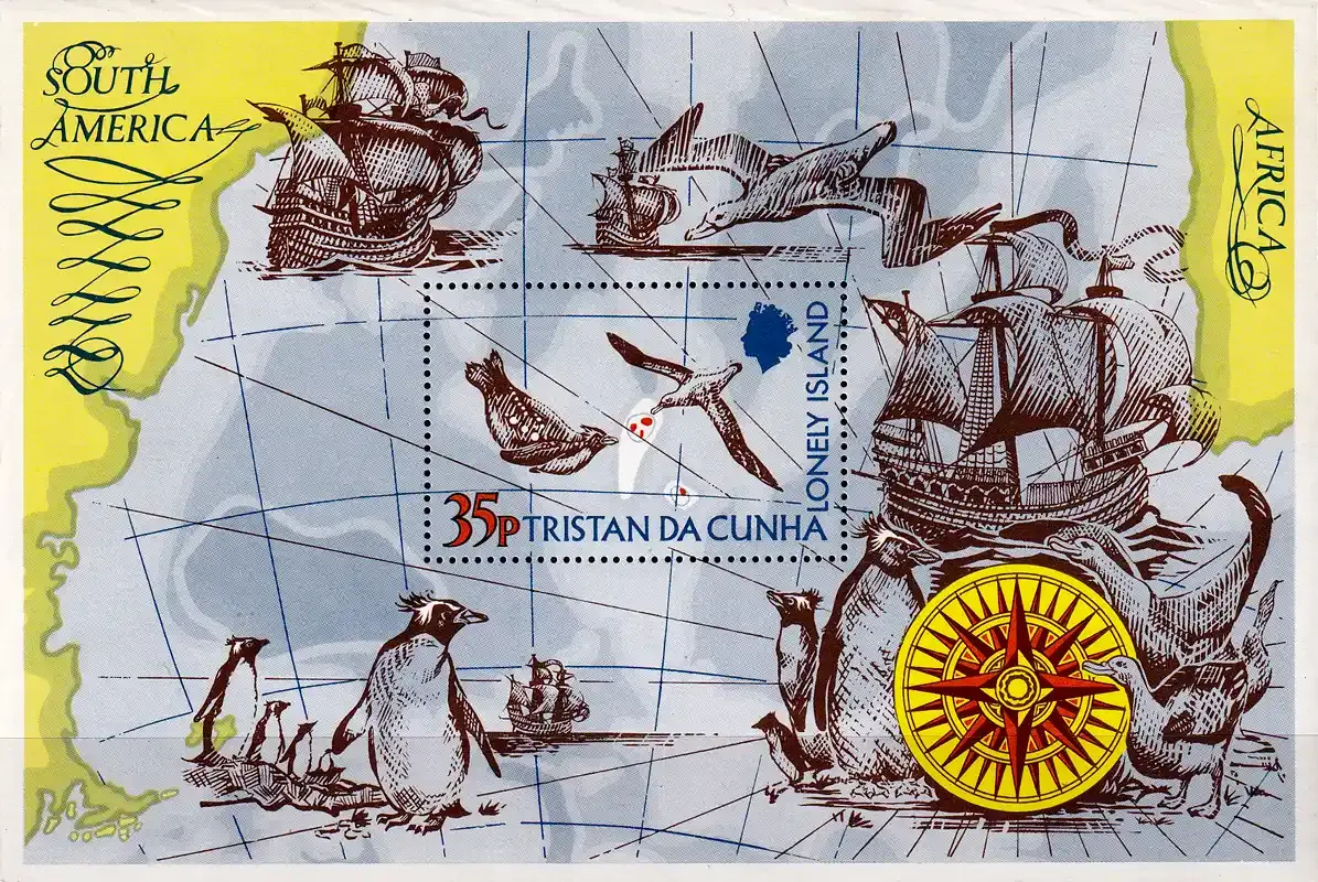 Tristan da Cunha 1974 Tristan da Cunha, The Lonely Island (ss/v1). MNH Tristan da Cunha 1974 Tristan da Cunha, The Lonely Island (ss/v1). MNH