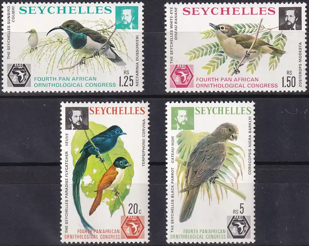 Seychelles 1976 Pan-African Ornithological Congress, Seychelles. MNH(**) Seychelles 1976 Pan-African Ornithological Congress, Seychelles. MNH(**)