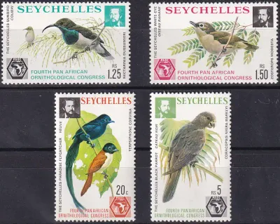 Seychelles 1976 Pan-African Ornithological Congress, Seychelles. MNH(**) Seychelles 1976 Pan-African Ornithological Congress, Seychelles. MNH(**)
