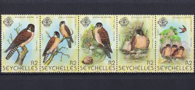 Seychelles 1980 Birds - Seychelles Kestrel (s/v5). MNH(**) Seychelles 1980 Birds - Seychelles Kestrel (s/v5). MNH(**)