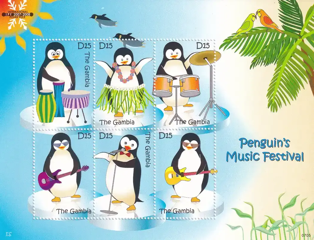 Gambia 2007 International Polar Year. (ss/v6)-MNH(**) Gambia 2007 International Polar Year. (ss/v6)-MNH(**)