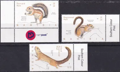 Namibia 2020 Fauna - Squirrels of Namibia. MNH(**) Namibia 2020 Fauna - Squirrels of Namibia. MNH(**)