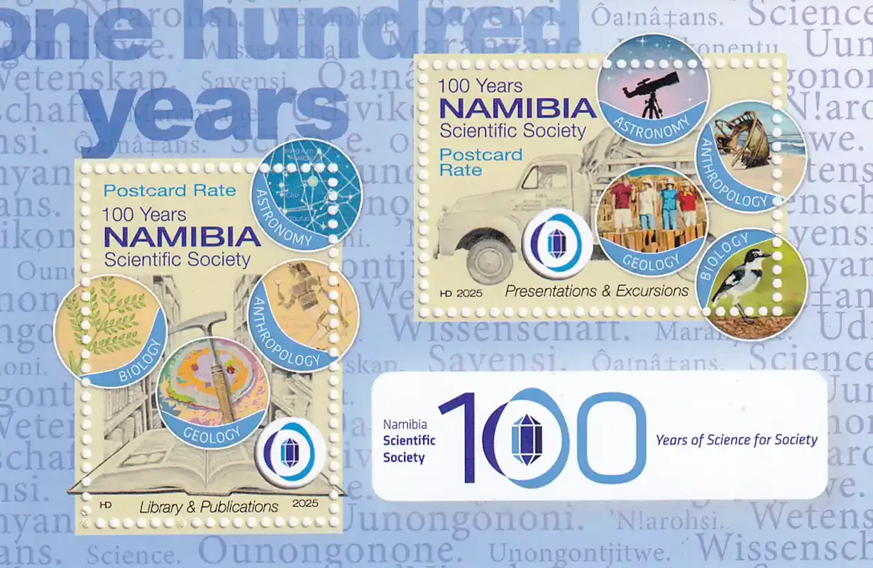Namibia 2025 Anniv of the Namibia Scientific Society. MNH(**) Namibia 2025 Anniv of the Namibia Scientific Society. MNH(**)