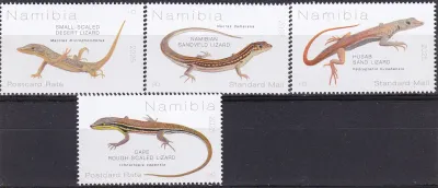 Namibia 2025 Reptiles - Lacertids of Namibia. MNH(**) Namibia 2025 Reptiles - Lacertids of Namibia. MNH(**)
