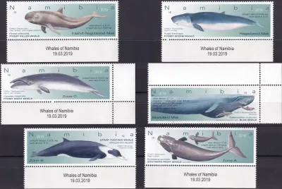 Namibia 2019 Marine Life - Whales. MNH(**) Namibia 2019 Marine Life - Whales. MNH(**)