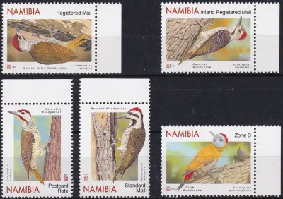 Namibia 2020 Birds - Woodpeckers. MNH(**)