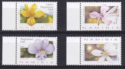 Namibia 2021 Barleria Flowers of Namibia. MNH(**) Namibia 2021 Barleria Flowers of Namibia. MNH(**)