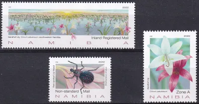 Namibia 2022 Flowers - Sandhof Lily of Namibia. MNH(**) Namibia 2022 Flowers - Sandhof Lily of Namibia. MNH(**)