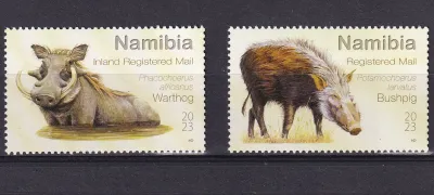 Namibia 2023 Fauna - Wild Pigs of Namibia. MNH(**) Namibia 2023 Fauna - Wild Pigs of Namibia. MNH(**)