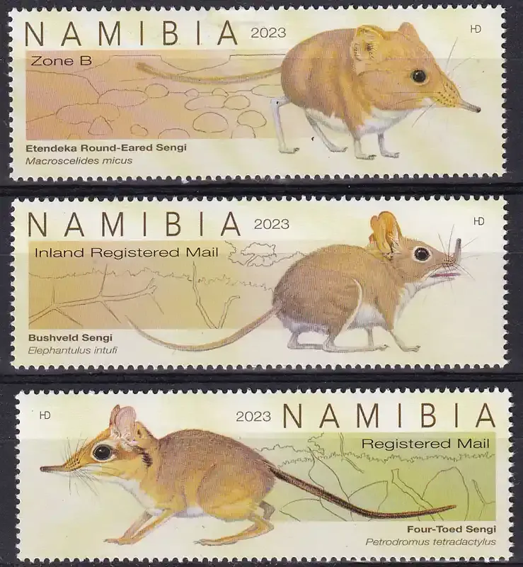 Namibia 2023 Fauna - Sengis. MNH(**) Namibia 2023 Fauna - Sengis. MNH(**)