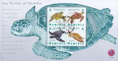 Namibia 2024 Sea Turtles of Namibia. FDC Namibia 2024 Sea Turtles of Namibia. FDC