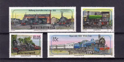 Bophuthatswana 1993 Steam Locomotives. Railways. MNH(**) Bophuthatswana 1993 Steam Locomotives. Railways. MNH(**)