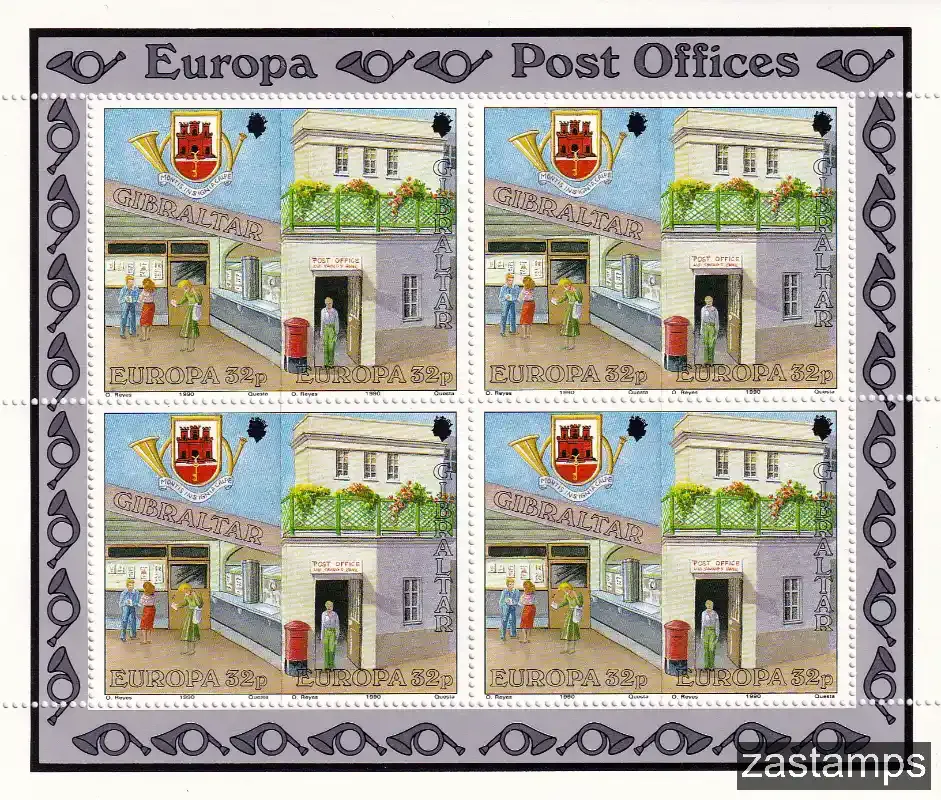 Gibraltar 1990 EUROPA Stamps - Post Offices #2 MNH(**) Gibraltar 1990 EUROPA Stamps - Post Offices #2 MNH(**)