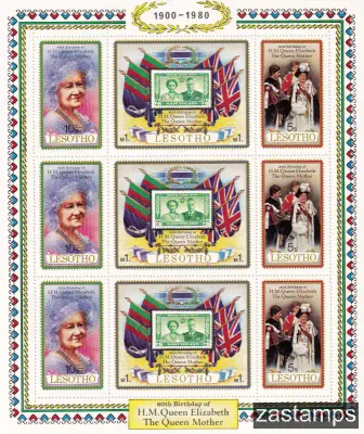 Lesotho 1980 Queen Mother 80th Birthday (ss/v9)-MNH(**)