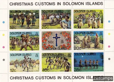 Solomon Islands 1983 Christmas - Without Inscription "Christmas 1983") Sheet-MNH(**) Solomon Islands 1983 Christmas - Without Inscription "Christmas 1983") Sheet-MNH(**)