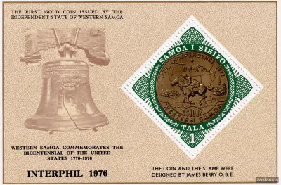 Samoa 1976 International Stamp Exhibition "INTERPHIL '76" - Philadelphia, USA (ss/v1) -MNH(**)
