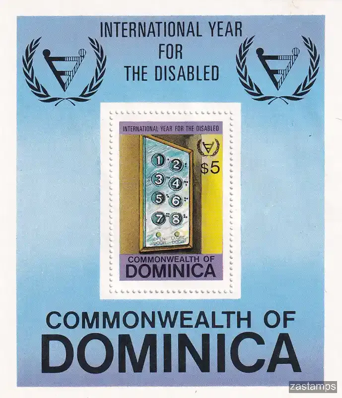 Dominica 1981 International Year for Disabled People (ss/v4)-MNH(**) Dominica 1981 International Year for Disabled People (ss/v4)-MNH(**)
