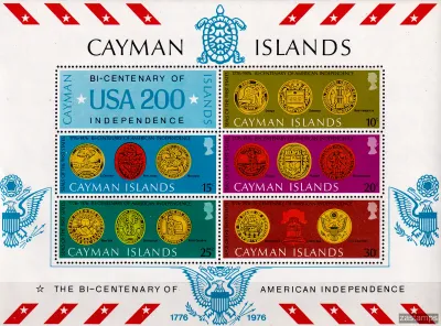 Cayman Islands 1976 The 200th Anniversary of USA Independence (ss/v6)-MNH(**)