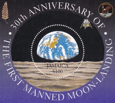 Jamaica 1999 First Manned Moon Landing (ss/v1). MNH(**) Jamaica 1999 First Manned Moon Landing (ss/v1). MNH(**)
