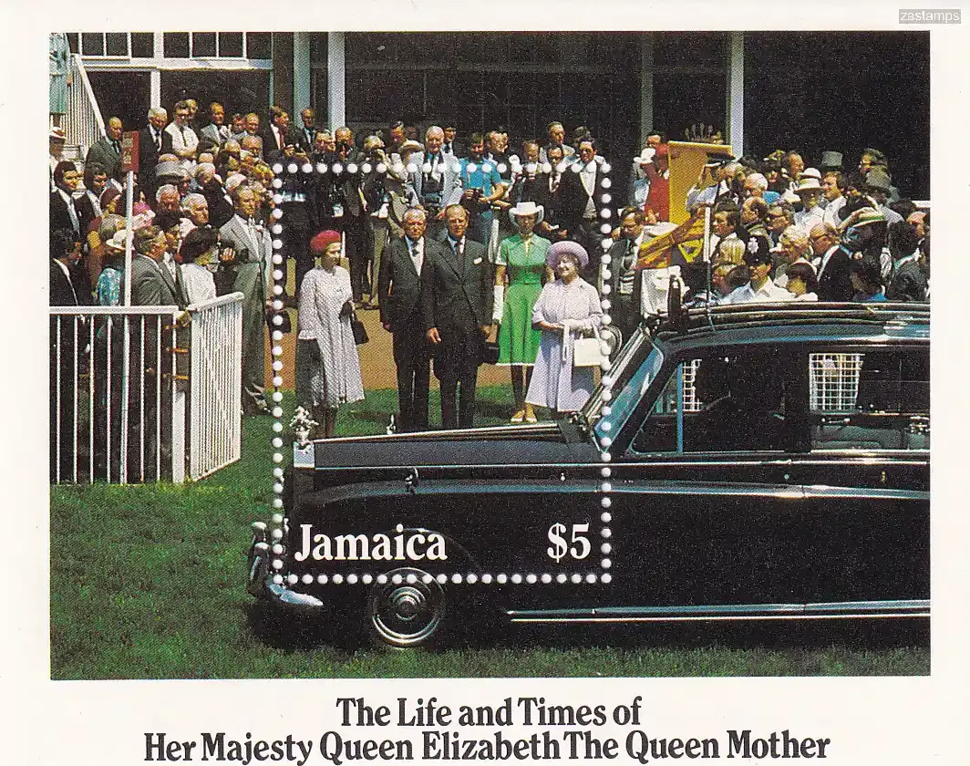 Jamaica 1985 The 85th Anniv of the Birth of HRM Queen Elizabeth II (ss/v1). MNH(**) Jamaica 1985 The 85th Anniv of the Birth of HRM Queen Elizabeth II (ss/v1). MNH(**)