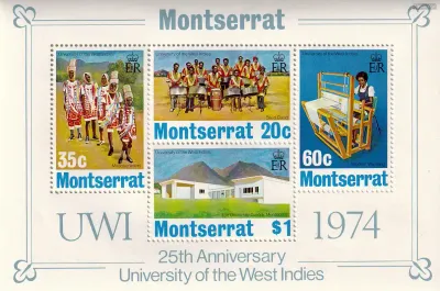 Montserrat 1974 Anniv of the University of the West Indies. (ss/v4). MNH(**)