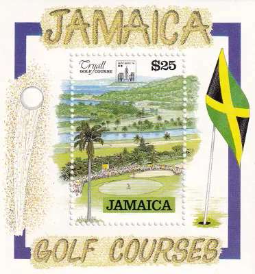 Jamaica 1993 Golf Courses, Hong Kong (ss/v4)-MNH(**) Jamaica 1993 Golf Courses, Hong Kong (ss/v4)-MNH(**)