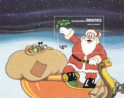 Dominica 1981 Christmas - Disney's Cartoon Film "Santa's Workshop". (ss/v1)-MNH(**)